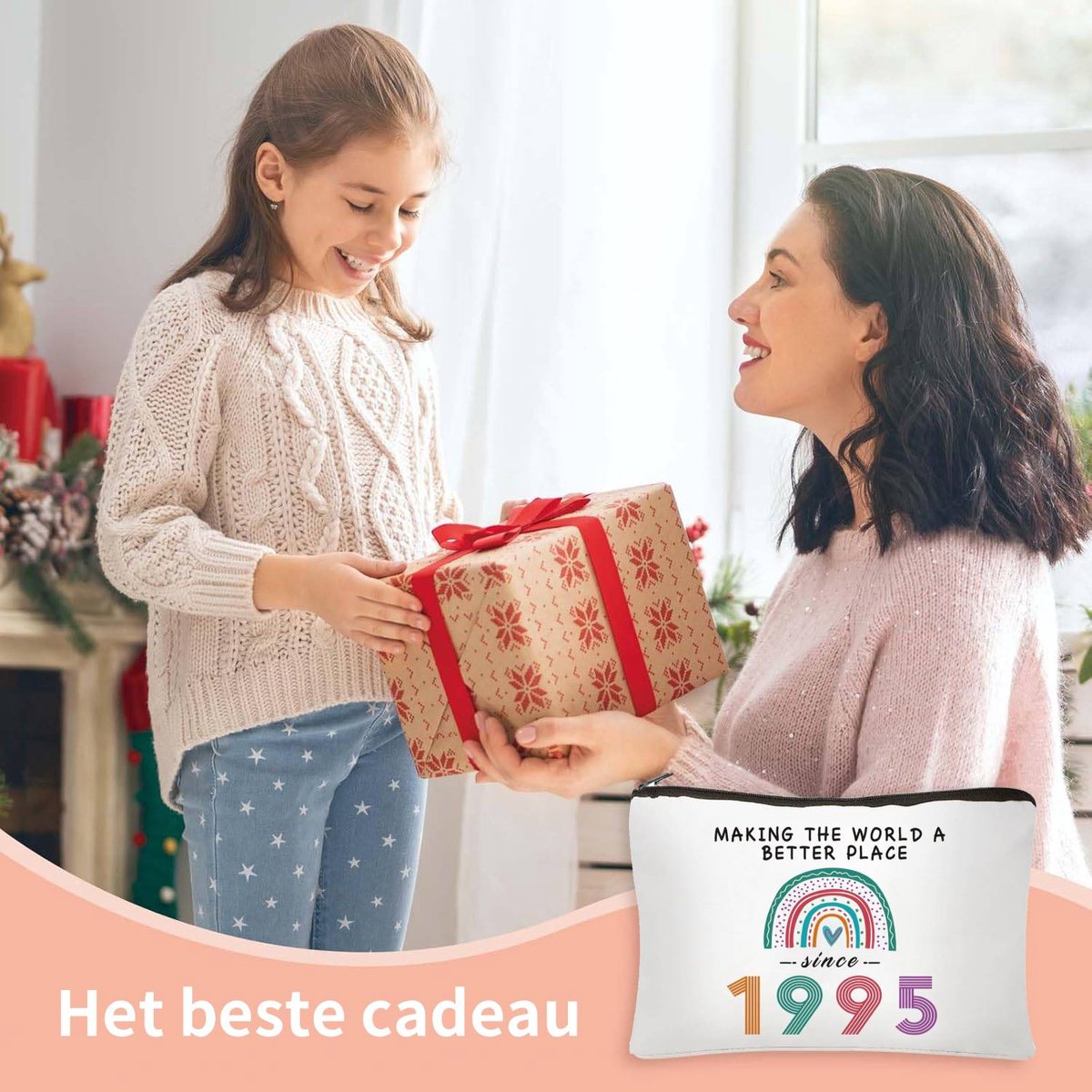 Makeup Bag - Storage Bag - Birthday Makeup Bag - Women's Makeup Bag - For Women, Girls, Girlfriends, Party Gifts - Pencil Storage Bag - Toiletry Bag (1995)