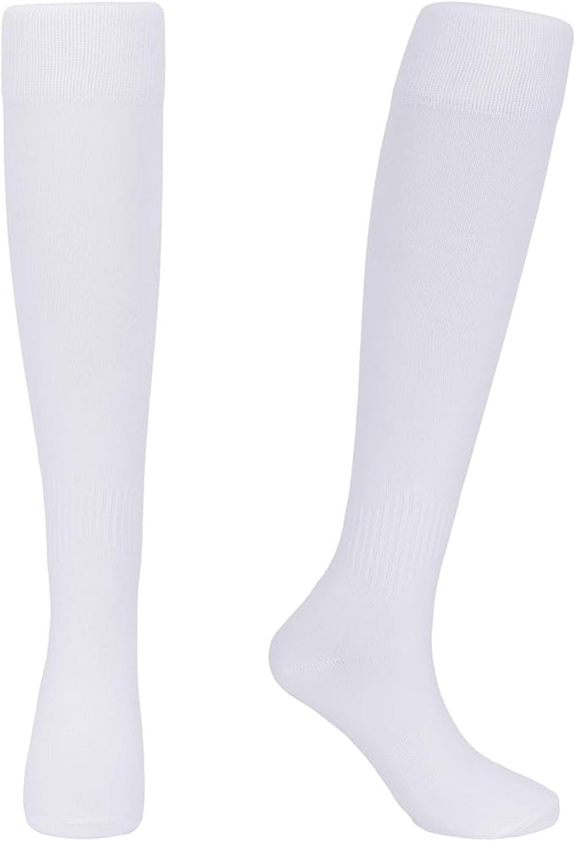 Socks - Sports Socks - Anti-Slip Thickened - Football Socks - Training Socks - Breathable and Sweat-Wicking Socks - White - Sizes 37-44