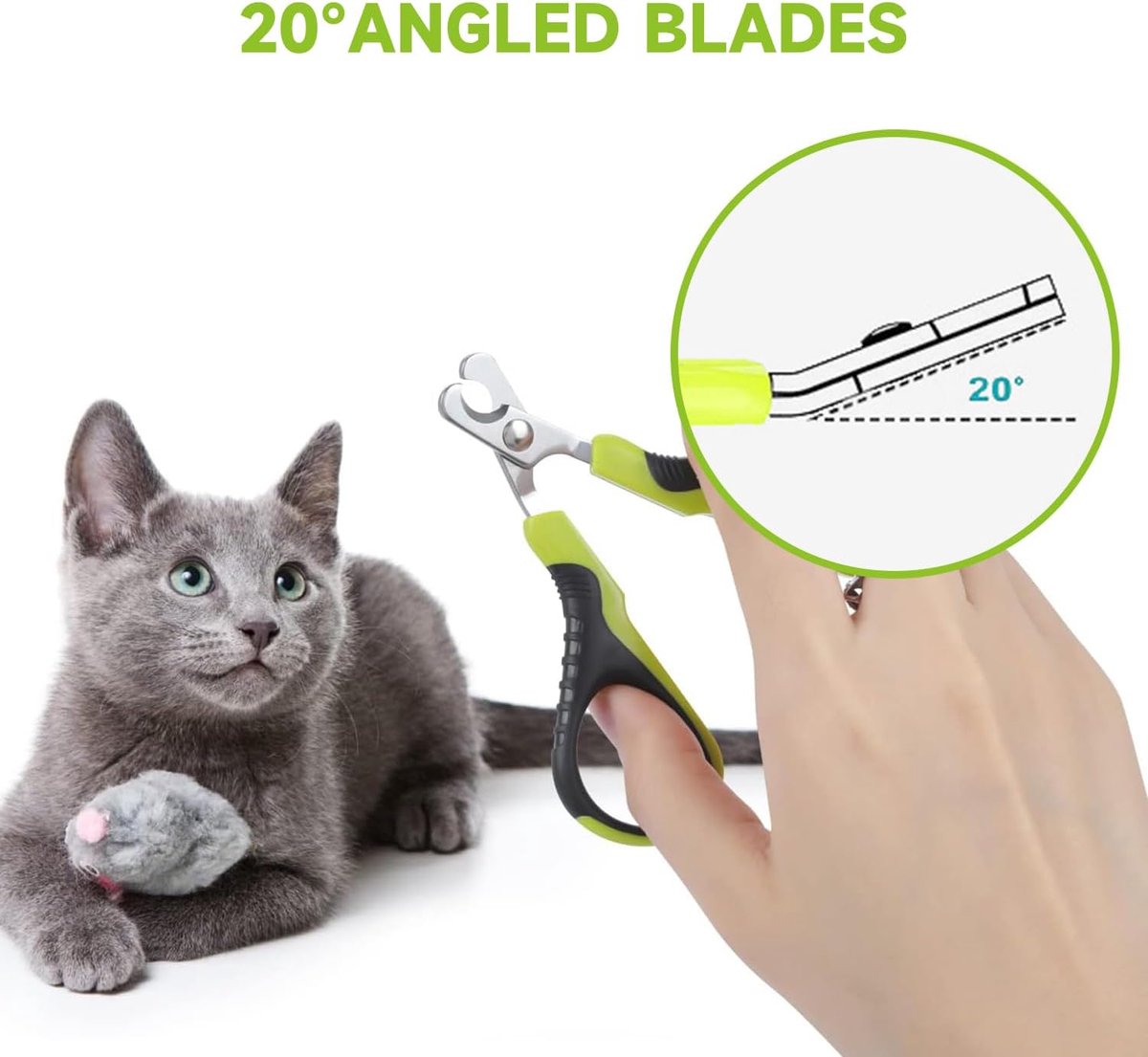 Pet Nail Clippers - Professional Pet Nail Clippers - Scissors - Stainless Steel - Cat Nail Clippers - Suitable for Small Dogs, Puppies, and Cats
