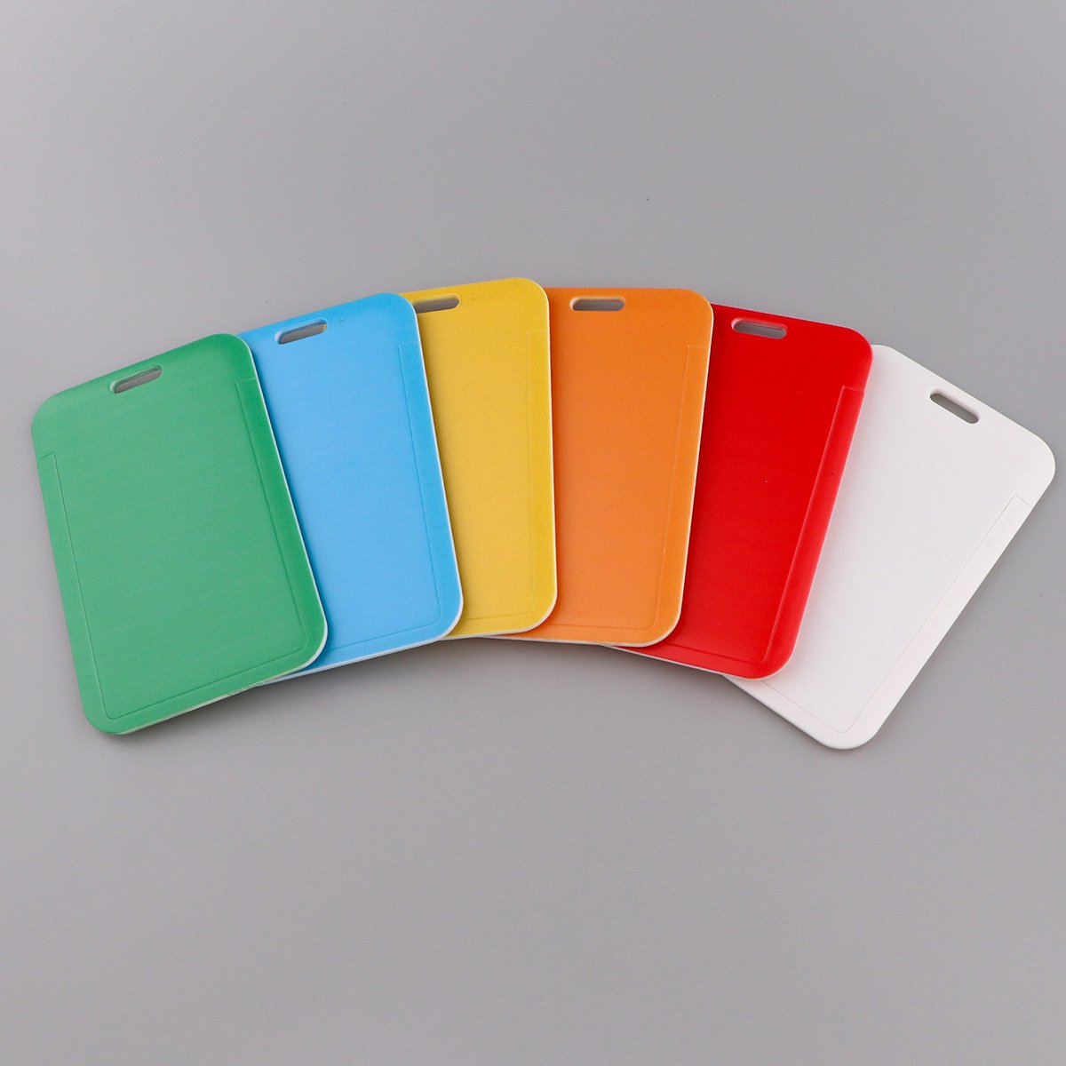Hard Card Holder - Solid Color - ID - Work ID - Card Holder - Pack of 7