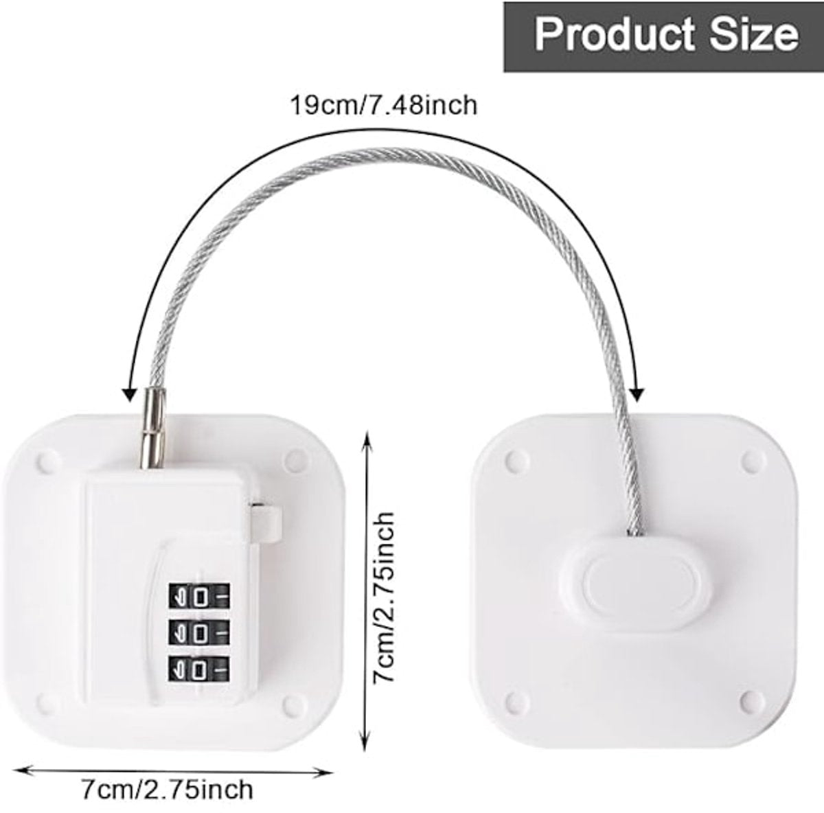 Child Locks - 2-pack refrigerator locks - drawer locks