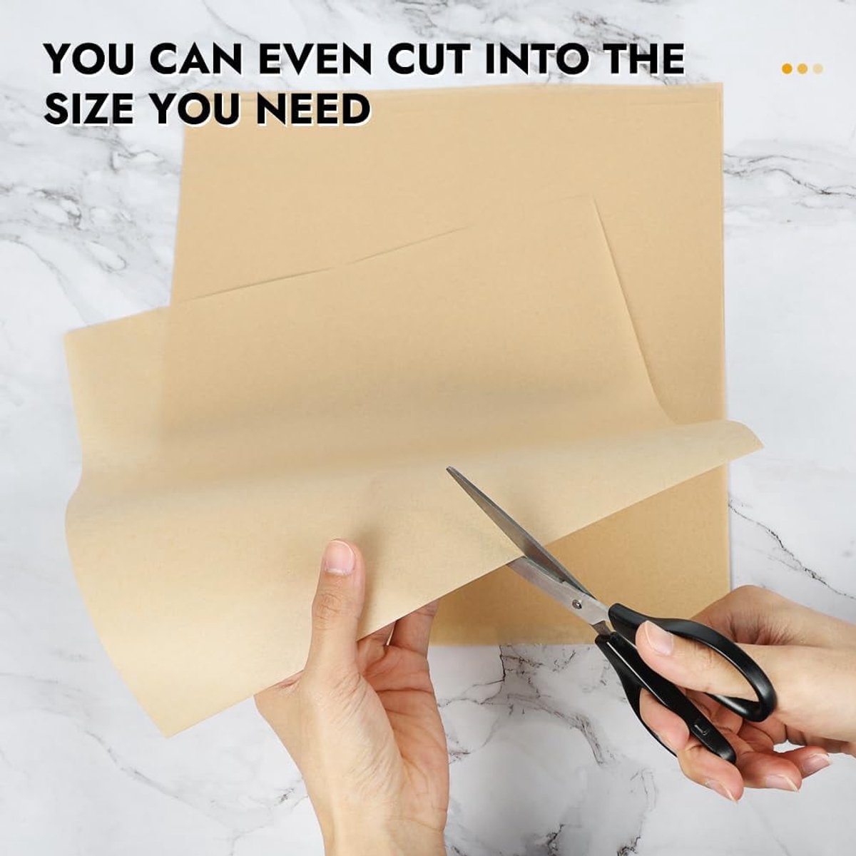 Baking Paper - 12-inch Airfryer Baking Paper - 200 Sheets - Disposable Airfryer Liner - Oven Accessory with Hinged Lid