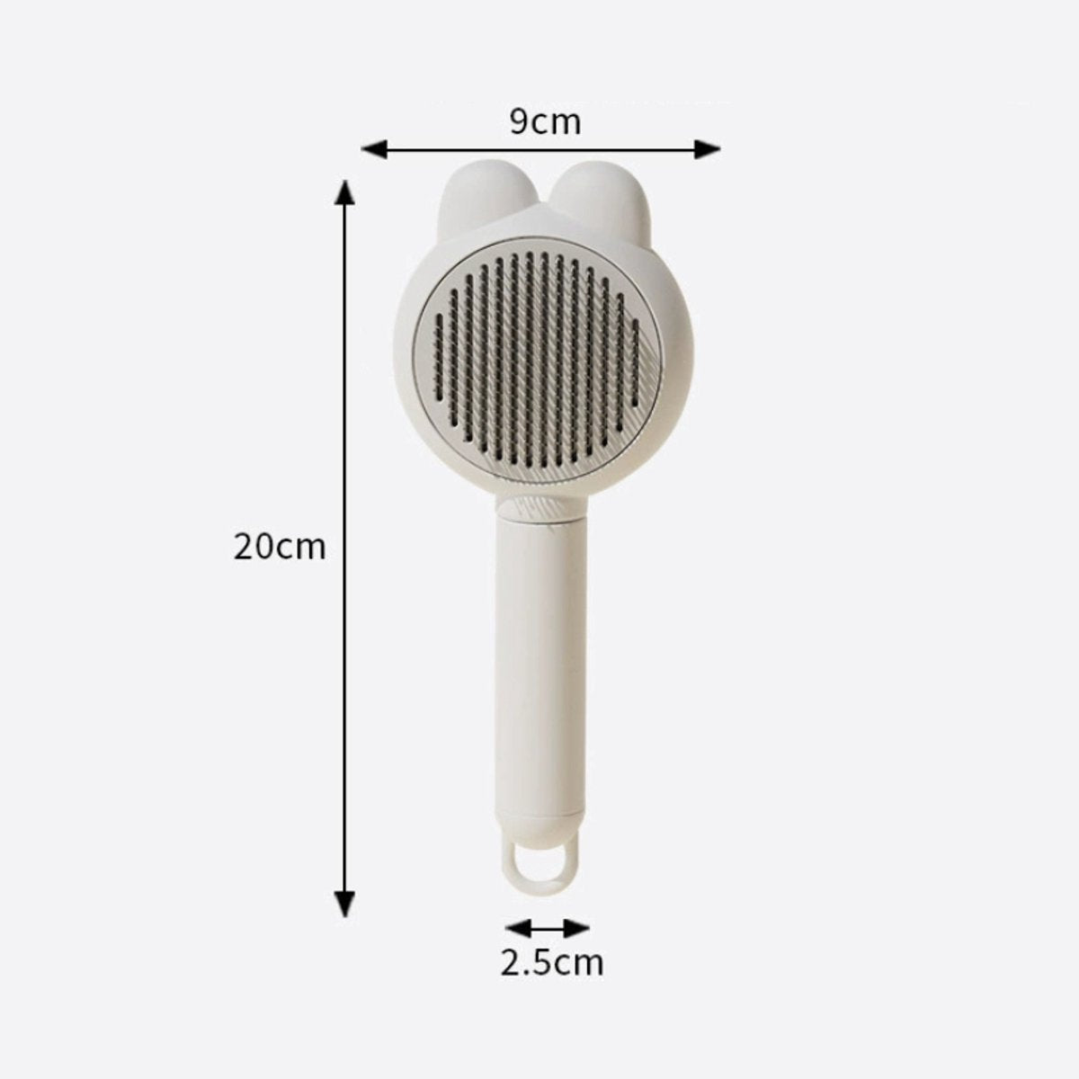 Pet Comb for Cats - Silicone Grooming Brush - For Long and Short Hair Coats - Fun Tools for Removing Pet Hair - Yellow