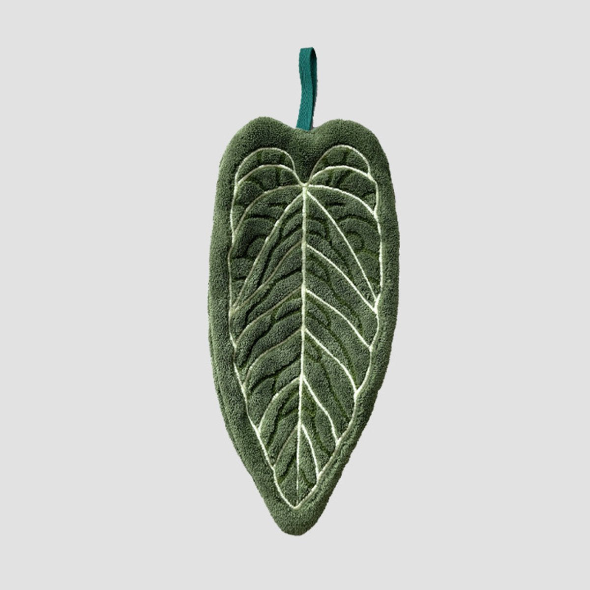 Towels - Towel Set - Soft, absorbent coral fleece kitchen and bathroom towels with hanging loops for easy dishwashing and hand washing - 2-pack (dark green, light green)