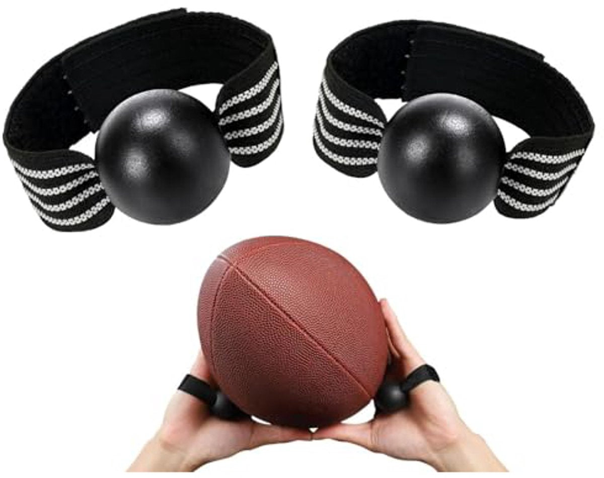 2-Piece Volleyball Hand Shape Trainer - Soft Nylon & Wooden Beads - Adjustable Size for Correct Ball Placement - For Training and Competition