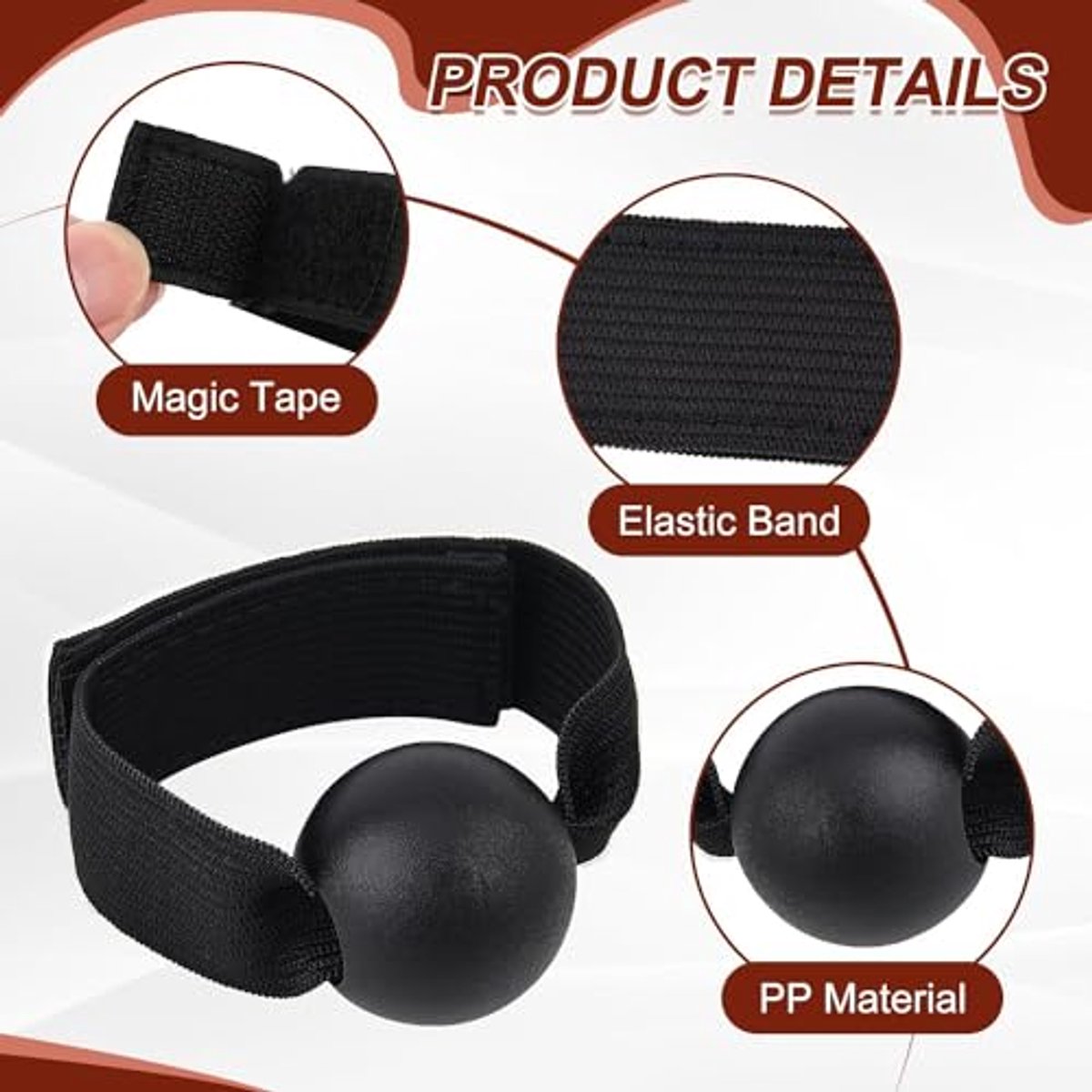 2-Piece Volleyball Hand Shape Trainer - Soft Nylon & Wooden Beads - Adjustable Size for Correct Ball Placement - For Training and Competition