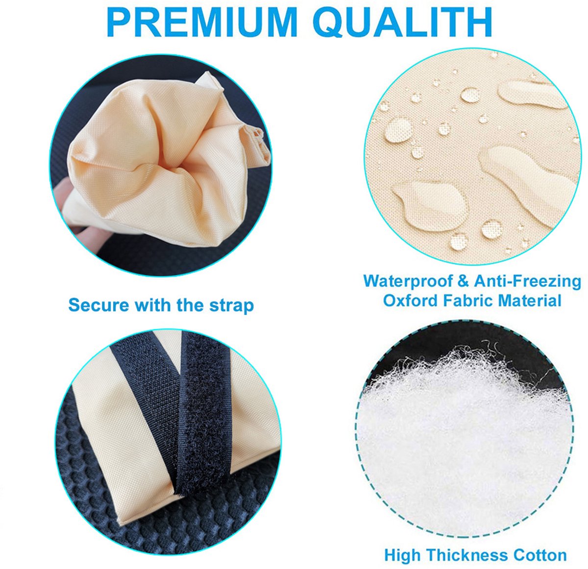 Protective covers for outdoor taps - 10-pack - Protective covers for taps - Oxford cloth - Winter outdoors - Waterproof and frost-resistant tap covers - Insulating covers for water pipes - Frost-resistant protective covers