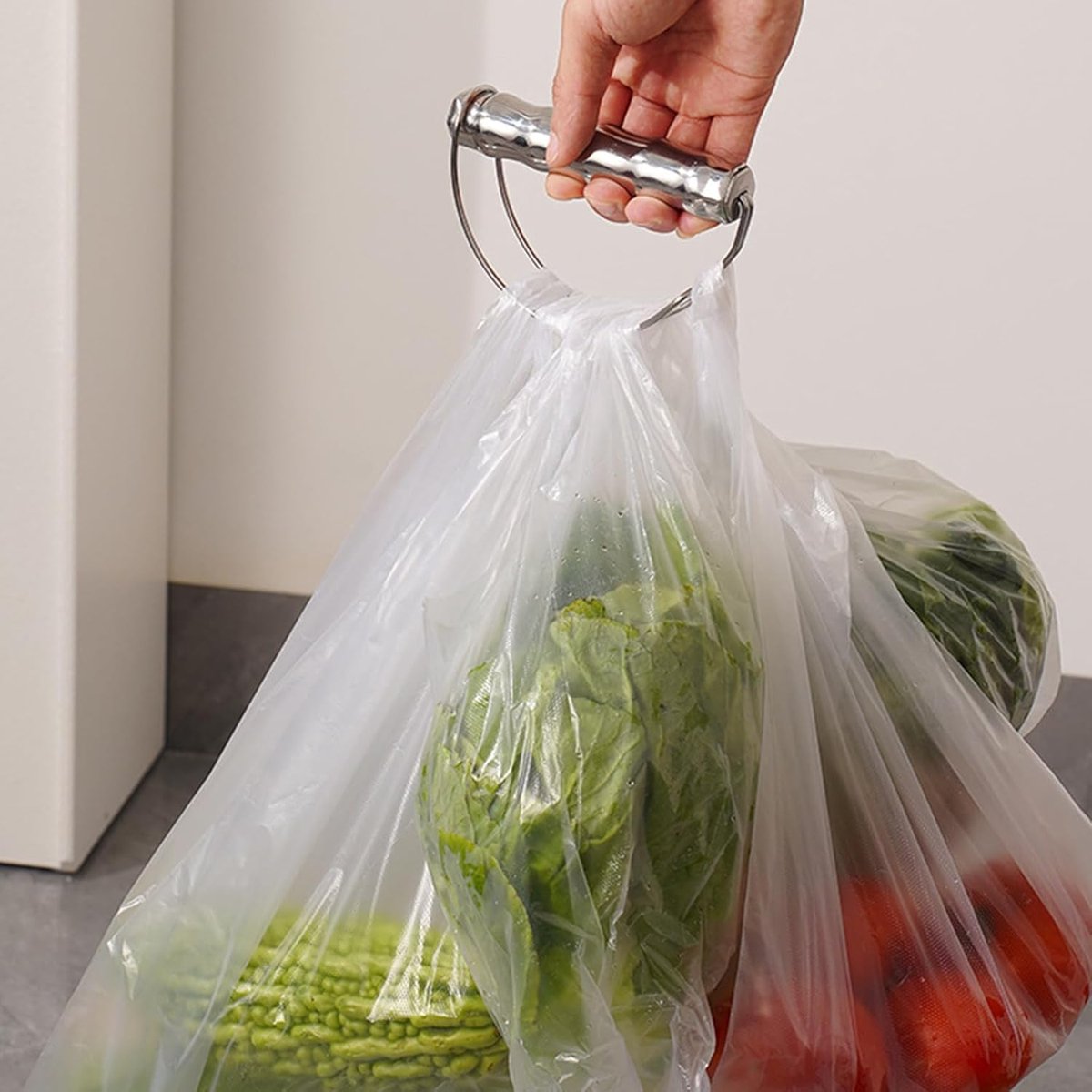 Shopping Bag Handles - Labor-Saving Tools - Supports up to 23kg - Made of Stainless Steel - Reusable - Suitable for supermarkets, home, travel, market, laundry and camping