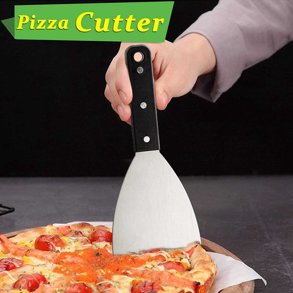 Spatulas - Pan Scrapers 2-Piece Set - For Food Processing and Cleaning - Perfect for Teppanyaki Flat Top Grills Indoor and Outdoor