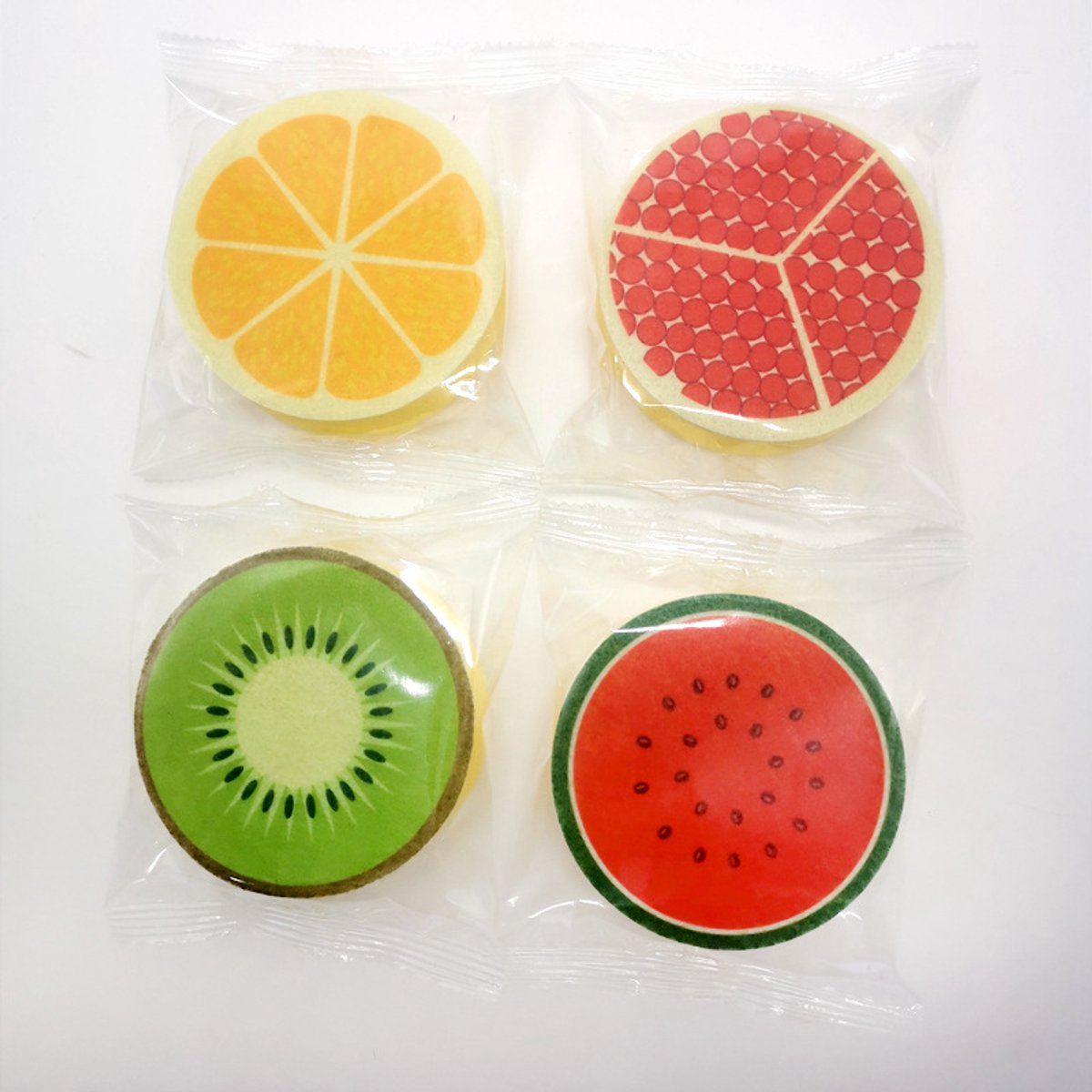 Dishwashing sponge - 4-piece set - Double-sided cleaning sponge - Dish cloth - Suitable for kitchen and bathroom