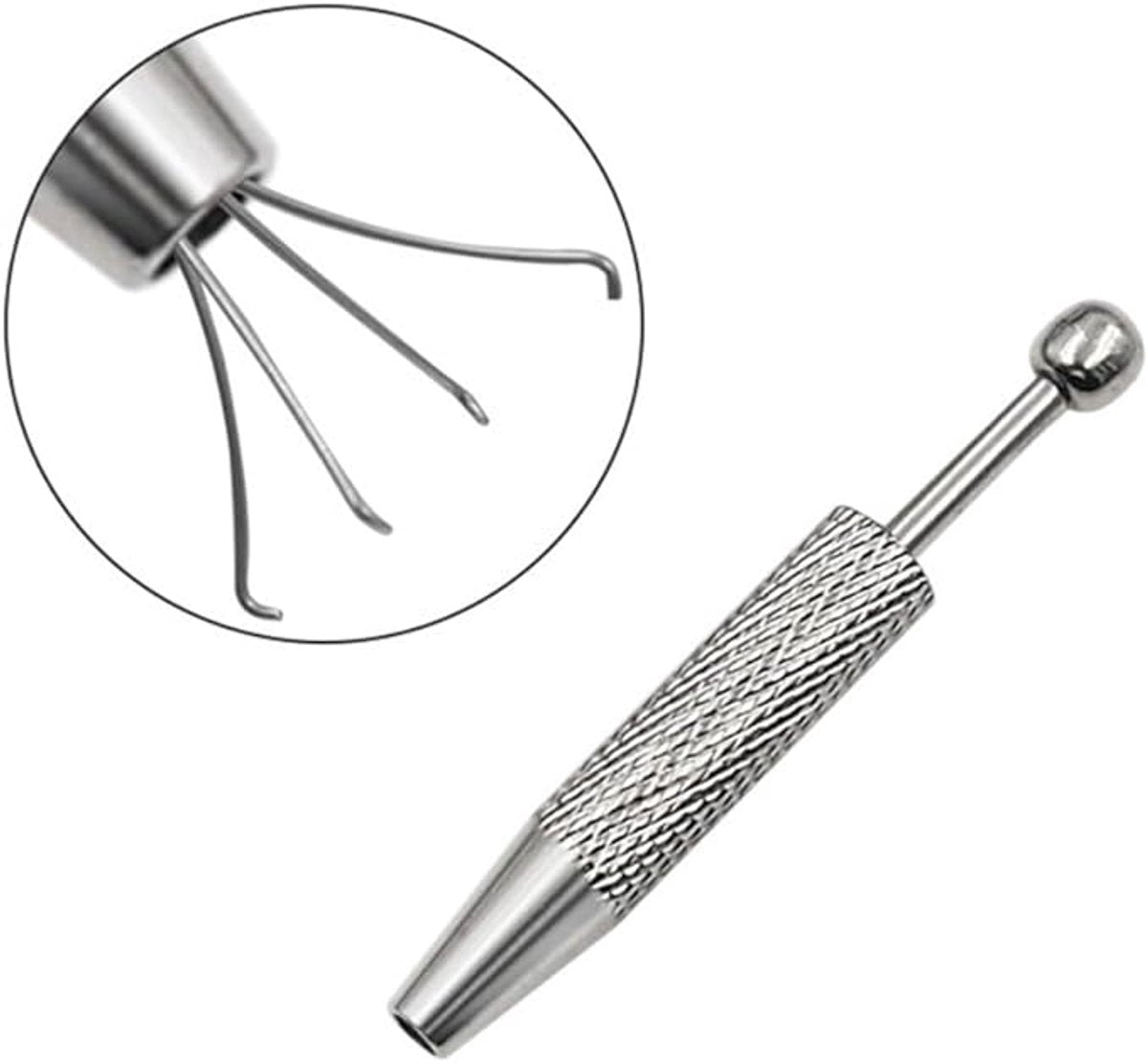 1 piece - Stainless steel anti-slip - Loose diamond gripper - Four-jaw clamp