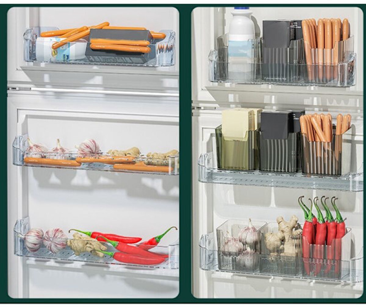 Storage Box - Refrigerator Door Food Grade - Crispy Fruit Storage Box - Green