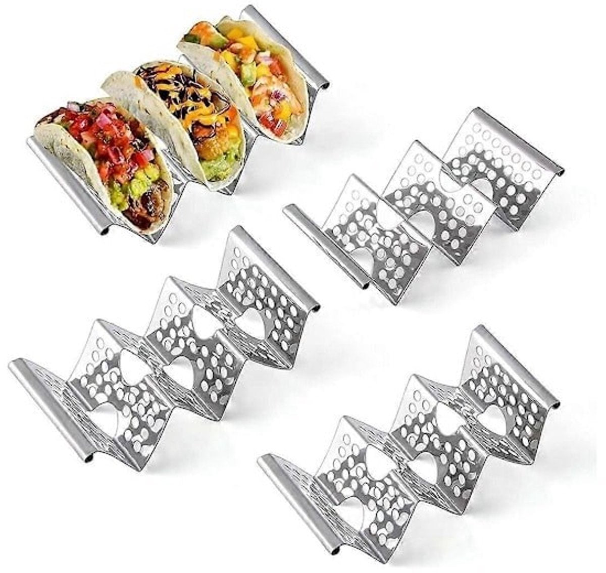 Cornbread Rack - 4-Tier Stainless Steel Rack with Handles - Cornbread Warming Rack, Holds up to 3 Cornbreads - Cornbread Warming Rack