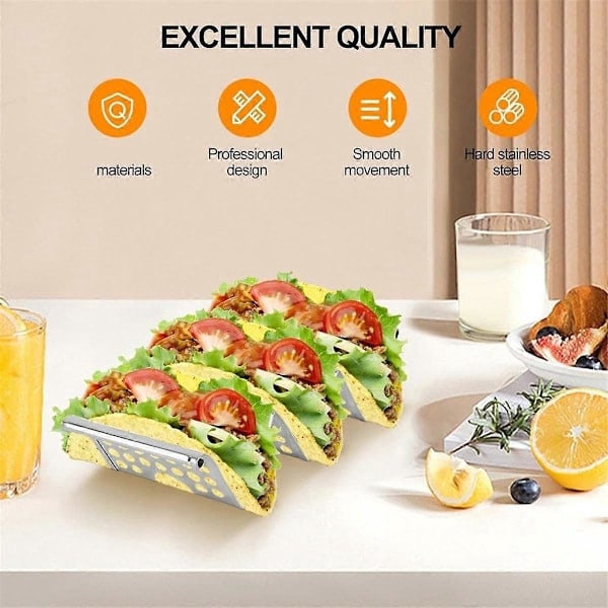 Cornbread Rack - 4-Tier Stainless Steel Rack with Handles - Cornbread Warming Rack, Holds up to 3 Cornbreads - Cornbread Warming Rack