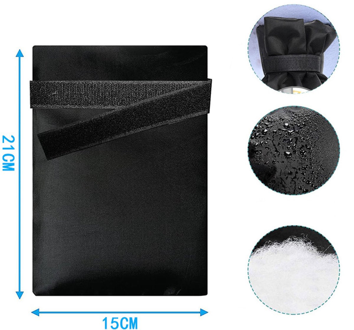 Anti-freeze cover for water taps - 3-piece pack - Insulated anti-freeze cover - Protective cover for water pipes against ice formation