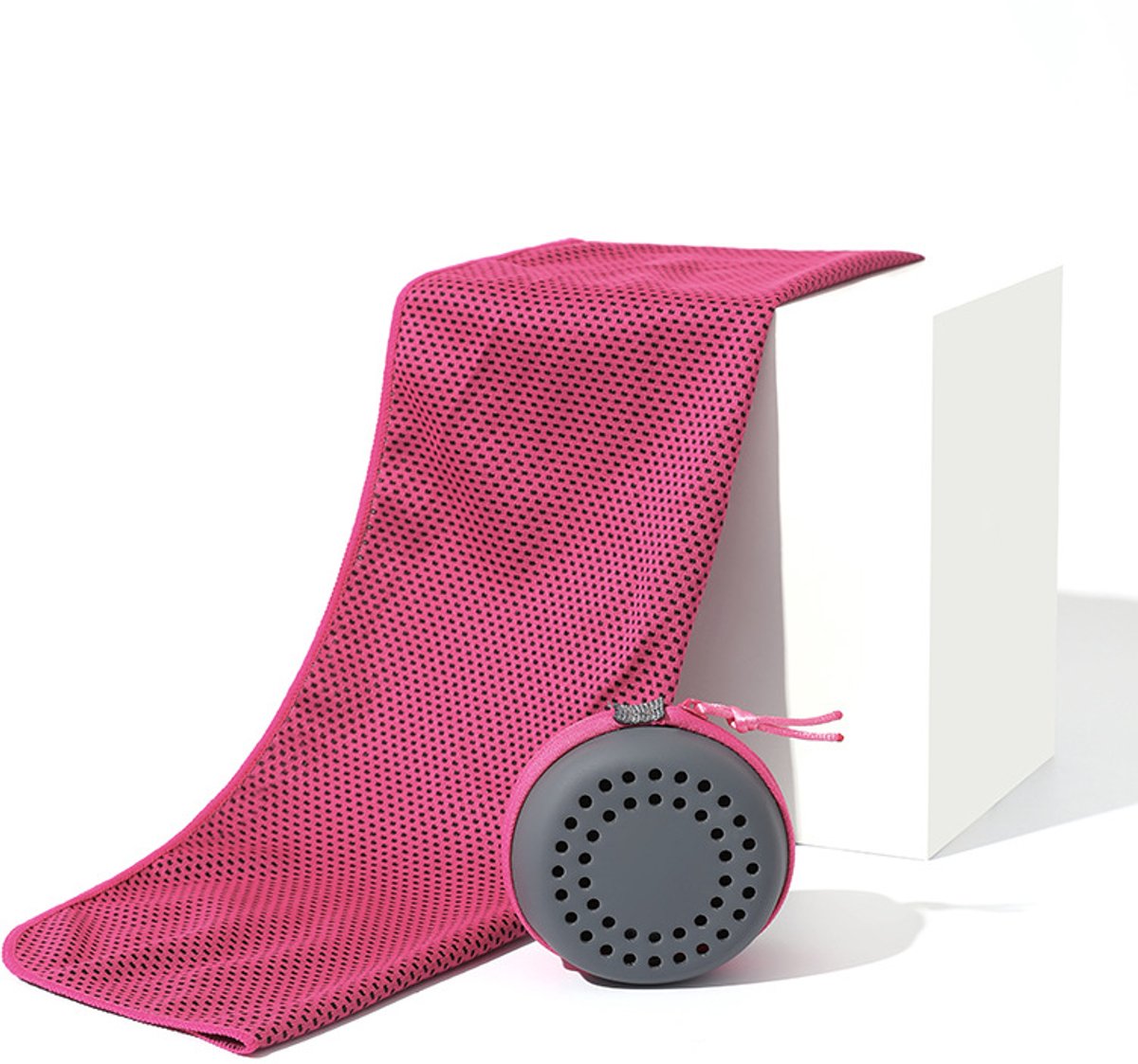 Cooling Towel for Summer & Sports - Quick-Drying & Cooling - Quick-Drying Towels - Cooling Towels for Running - With Storage Box - 30x80 cm (Adult Size) Pink