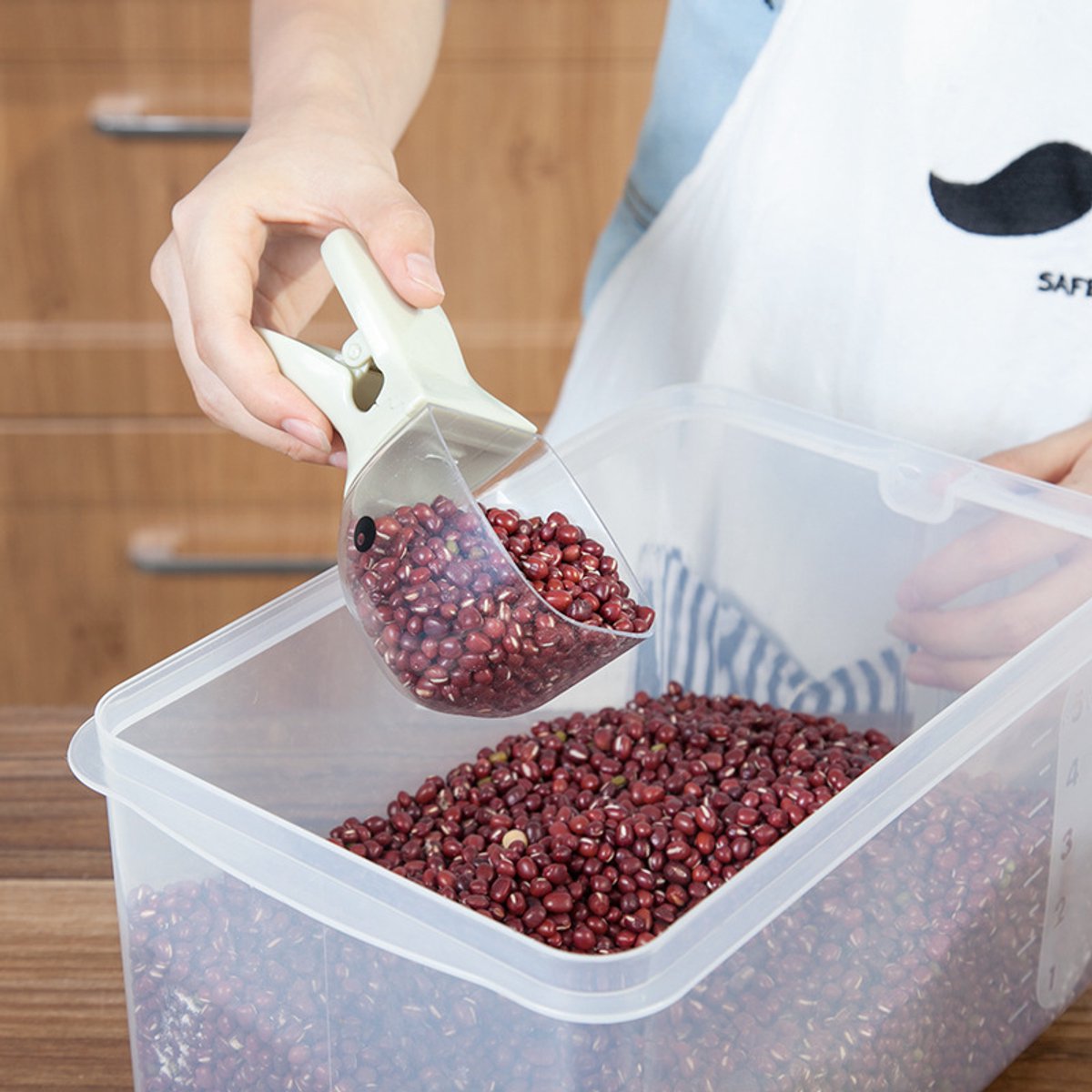 Spoon - Measuring Cup - Feeding Spoon - Bottle Feeding Spoon - With Closure Clip - Cute Duck Head - 3-Piece Set