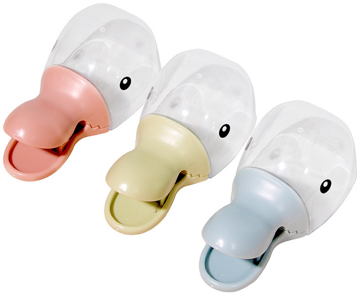 Spoon - Measuring Cup - Feeding Spoon - Bottle Feeding Spoon - With Closure Clip - Cute Duck Head - 3-Piece Set