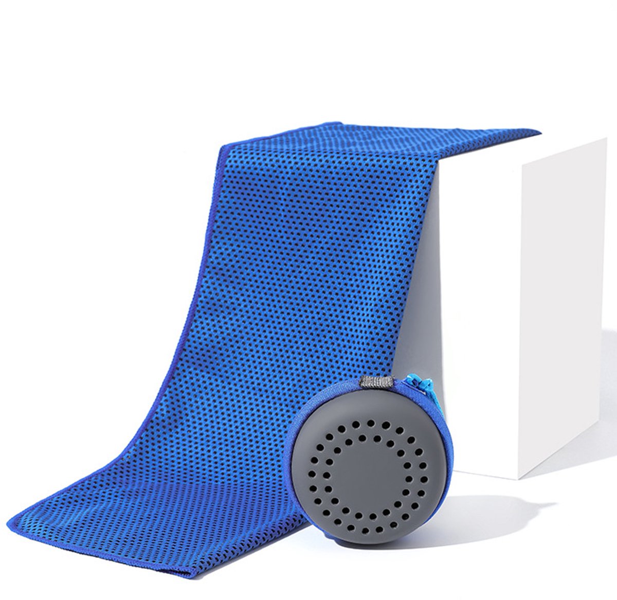 Cooling Towel for Summer &amp; Sports - Quick-Drying &amp; Cooling - Quick-Drying Towels - Cooling Towels for Running - With Storage Box - 30x60 cm (Children's) Royal Blue