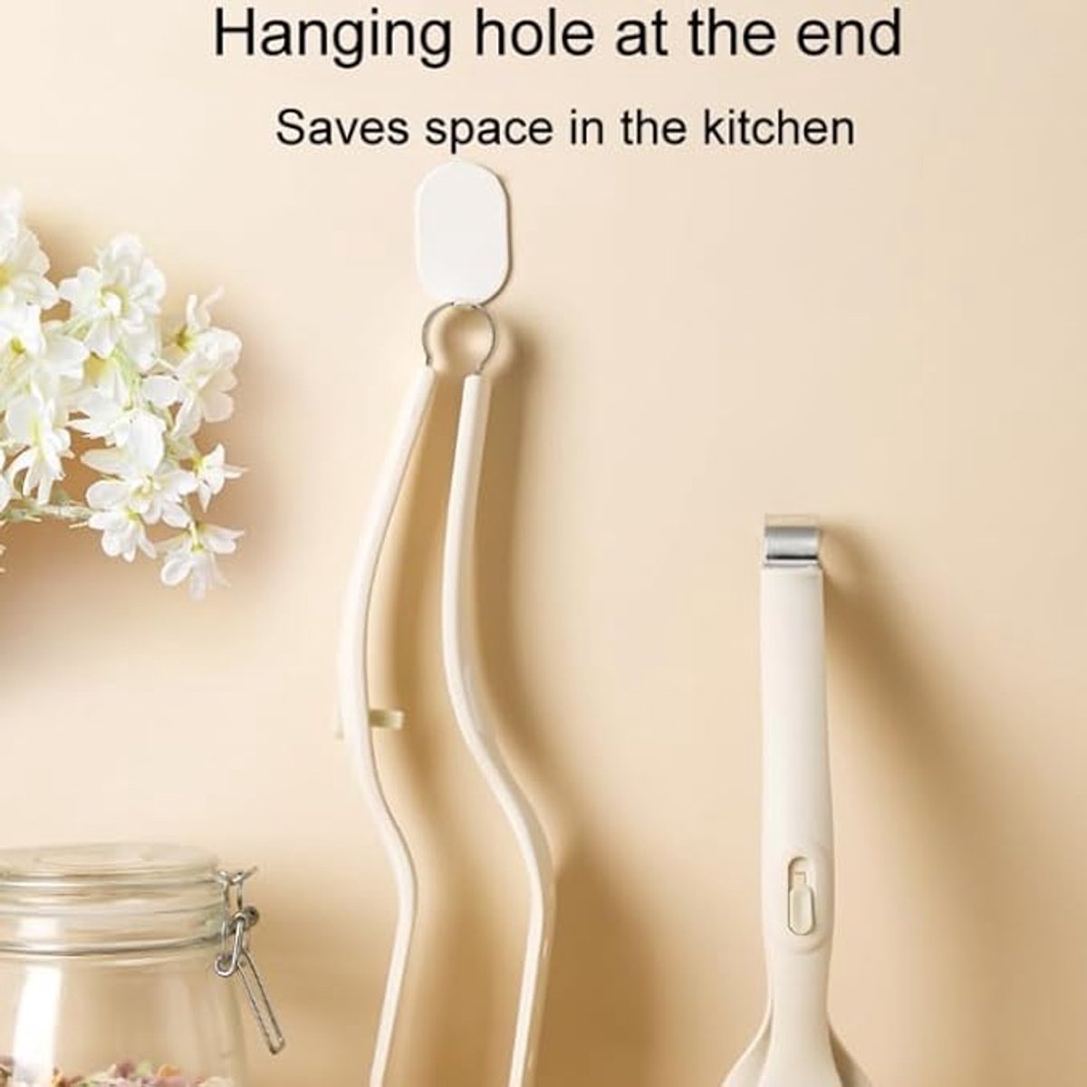 Kitchen Utensils - Spatula - Food Tongs - Heat Resistant Food Tongs - Multifunctional Kitchen Tongs - Fire-Resistant Design - Suitable for grilling, frying, cooking and serving food