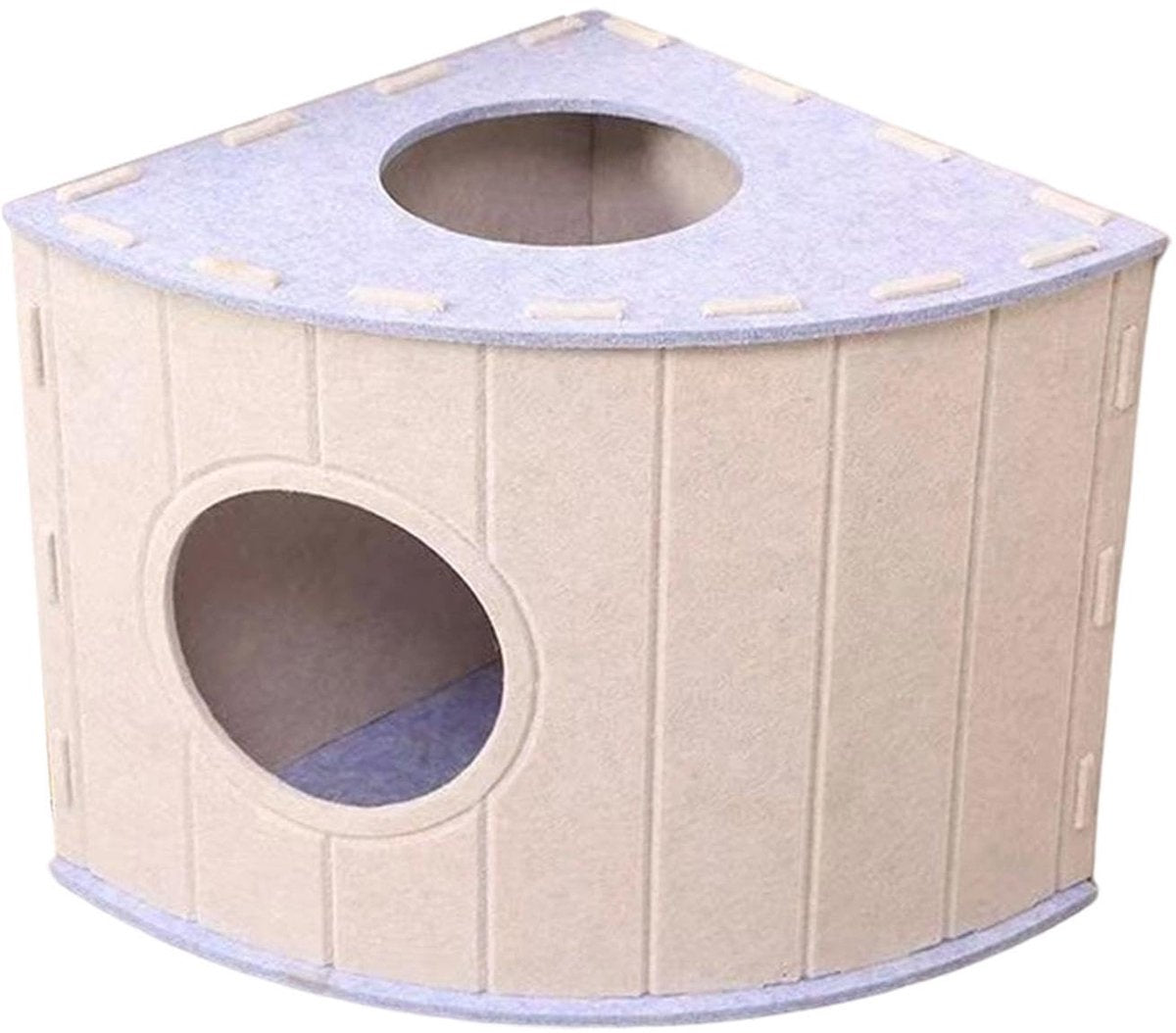 Cat House - Cat Basket - Cat Den - Felt-Shaped Cat Bed - Suitable for All Seasons - Warm | Scratch-Resistant - Pet Bed | Deep Sleeping Bed - Light Blue