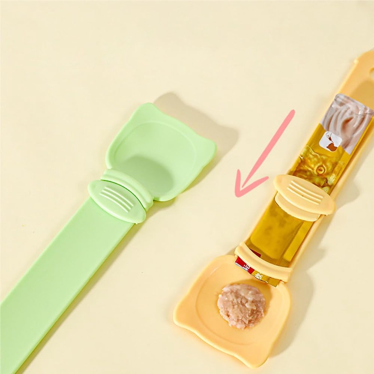 spoon for cats - Squeeze spoon for cat food - Feeding spoon for cat treats - Feeding spoon for wet food - Lick spoon for liquid cat food - Set of 3