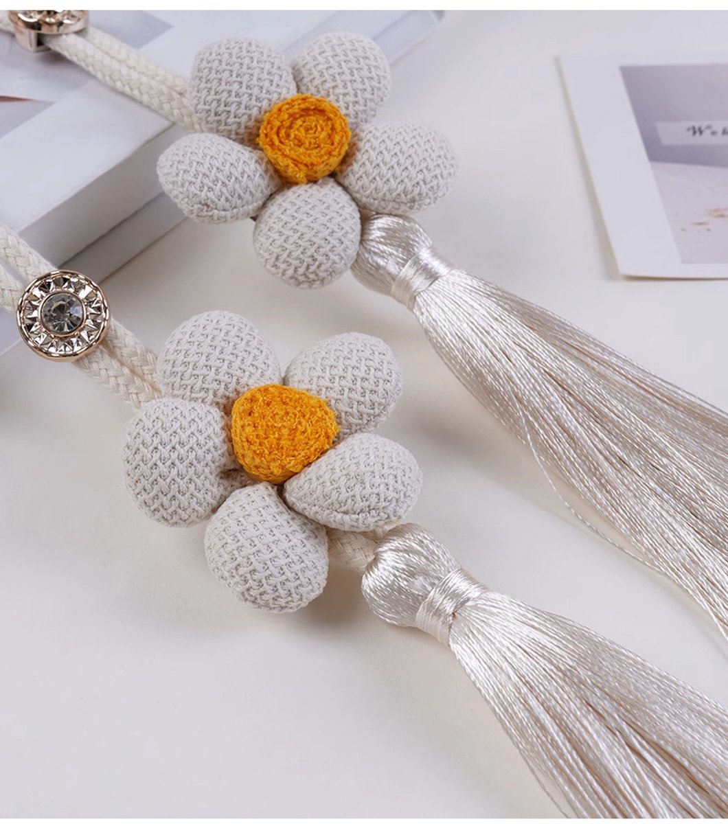 Curtain Holder - Curtain Tie Rope - Curtain Tie Back - Curtain Decoration - Home Decoration - Curtain Accessories - 2 Pieces - White