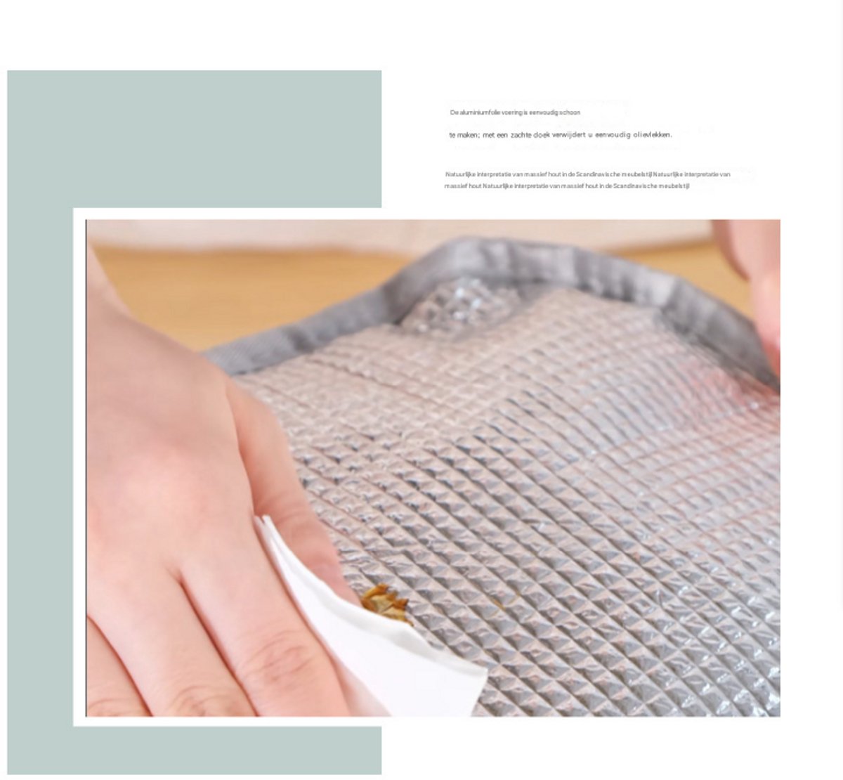 Lunch Bag - Corduroy - Lunch Box for Students/Office Workers - Insulated Bag - Waterproof - Portable Handle - Cute Lunch Bag - Beige