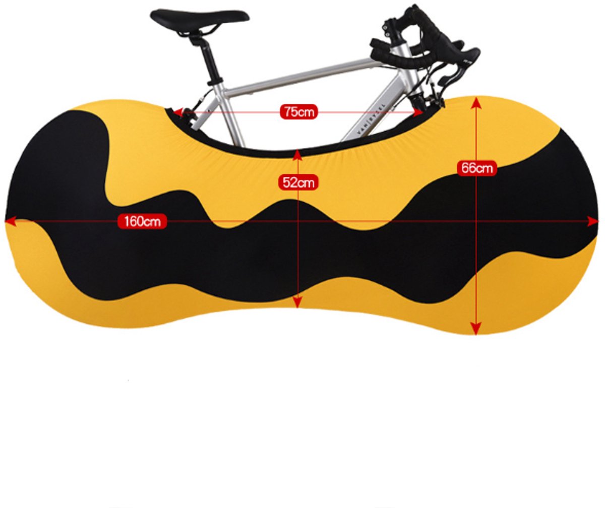 Dust and sun protection bicycle cover - Protective cover for outdoor bicycles - Suitable for racing bikes, mountain bikes and regular bicycles.