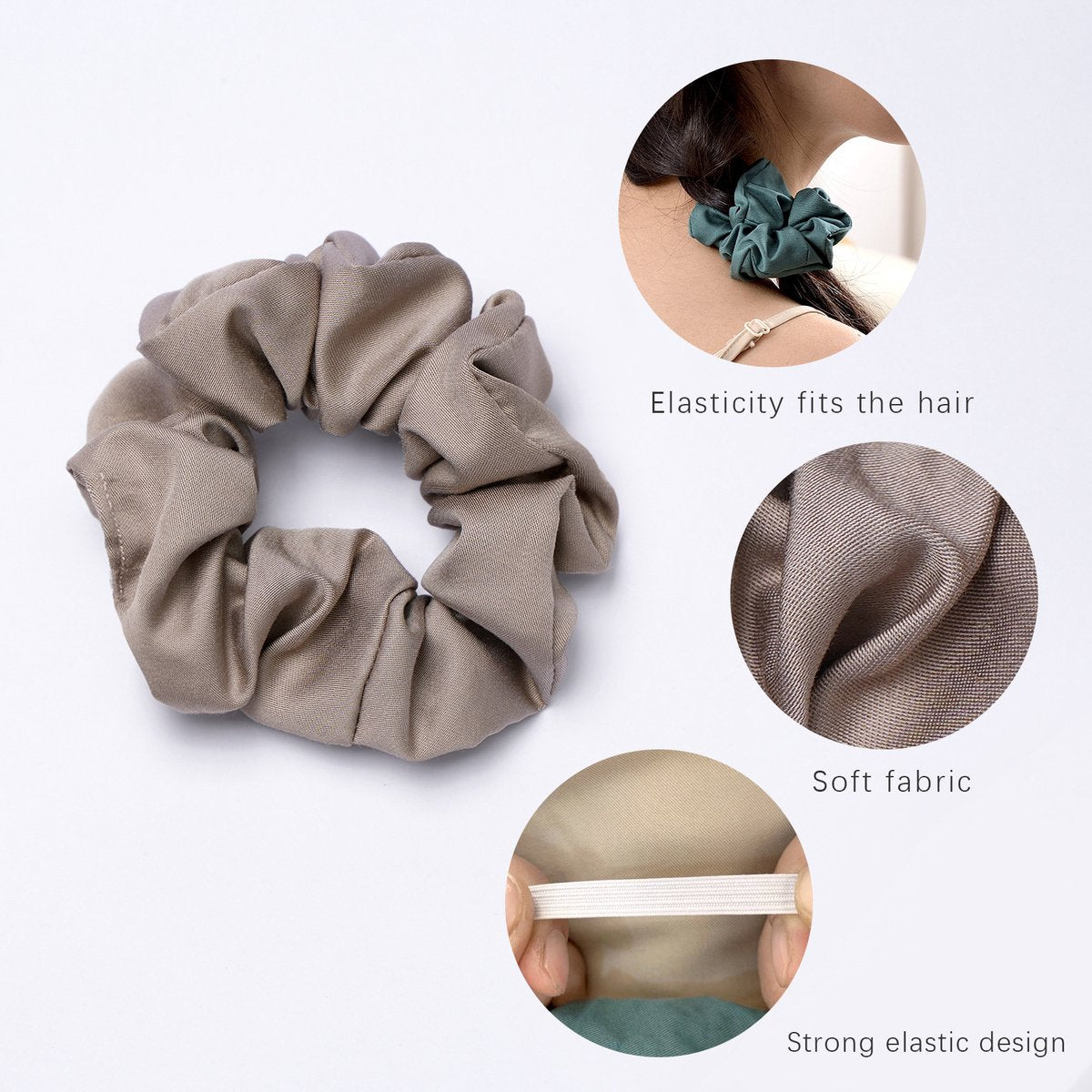 Headbands - Cotton Headbands, Soft Ponytail Holders - Candy Colors - Elastic Headbands - For Girls & Women - Pack of 10