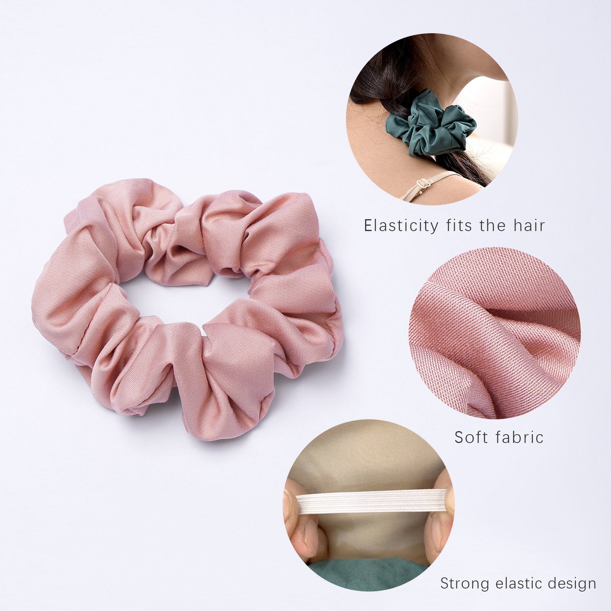 Headbands - Cotton Headbands, Soft Ponytail Holders - Candy Colors - Elastic Headbands - For Girls & Women - Pack of 10