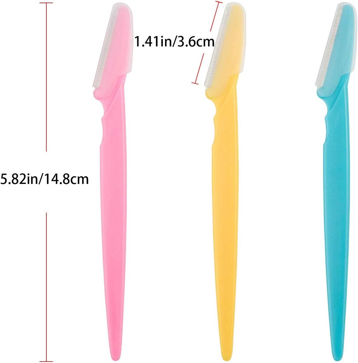 Eyebrow Shaping Tools - Eyebrow Shavers - Safe Facial Hair Removal with Razor and Trimmer - 18 Items