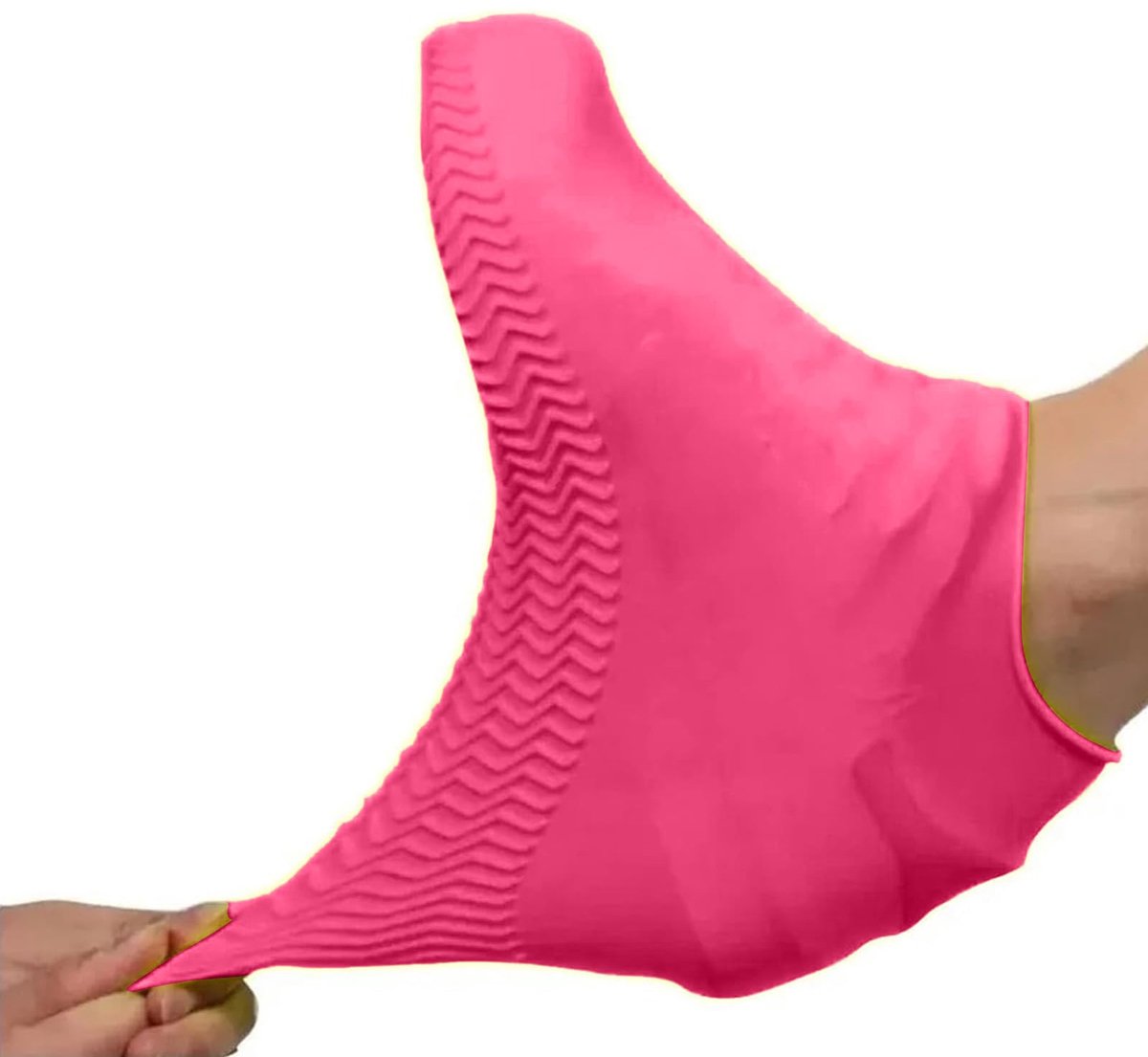 Overshoes - 1 Pair - Waterproof Silicone Overshoes - Reusable, Non-slip, Suitable for Outdoor Activities (Pink - Size M)