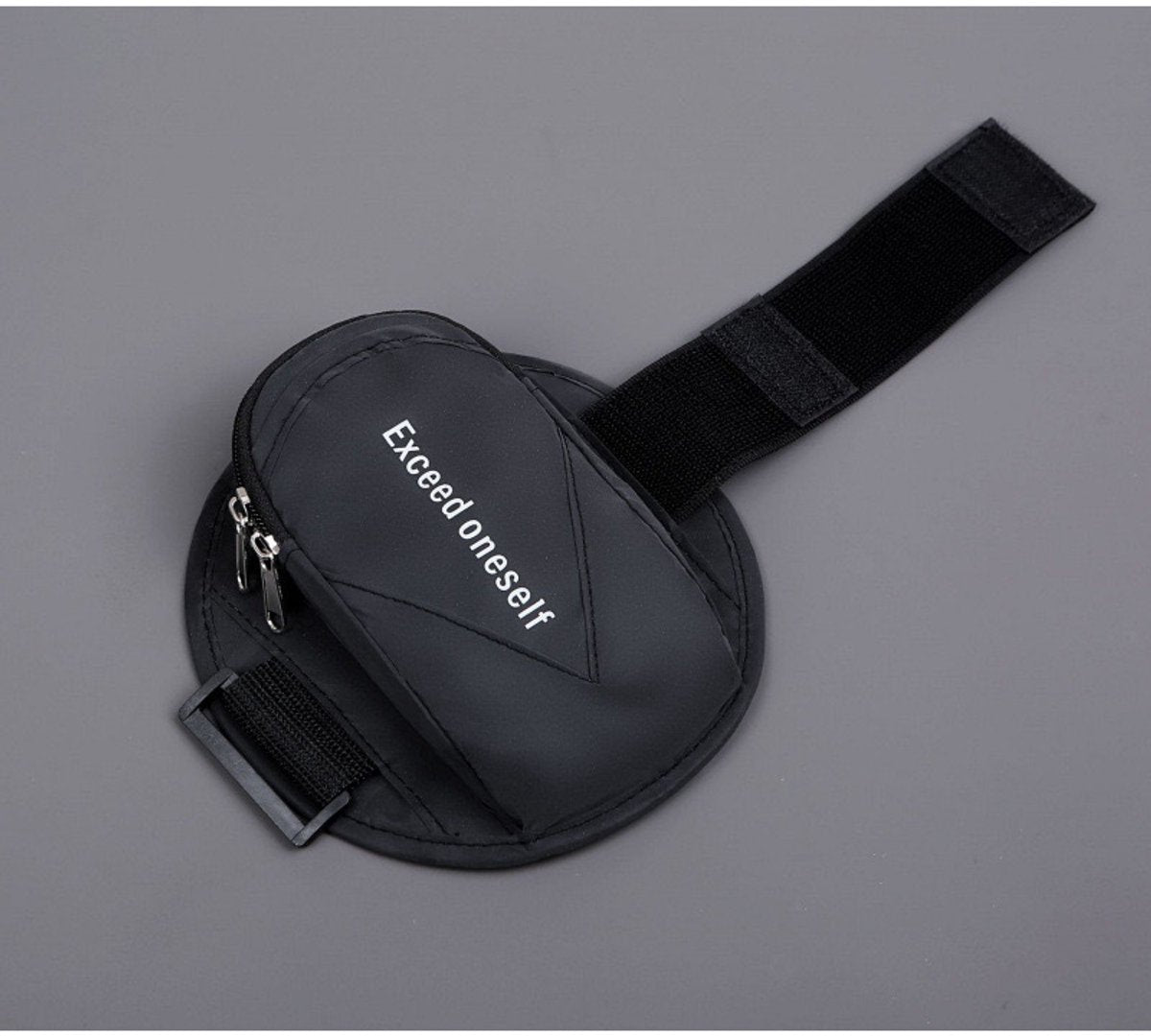 Sports Bag - Running Armband - Phone Holder for Running - Reflective Sports Accessories - With Adjustable Shoulder Strap - Suitable for Running, Camping and Hiking (Black)