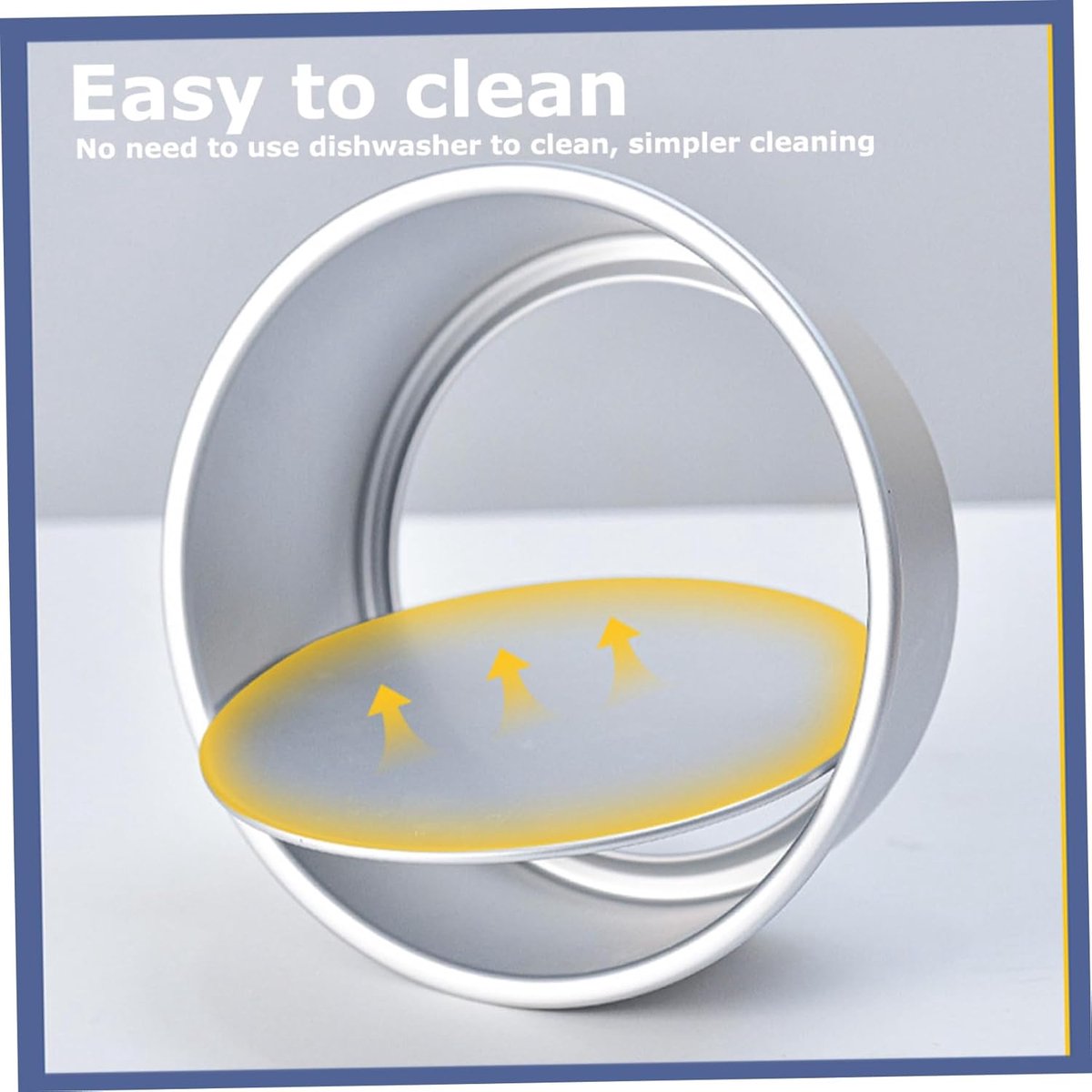 Cake Pans - 2-Piece Set - Round Cake Pans - Non-Stick Baking Pans - Aluminum Baking Pans 15cm and 20cm - Baking Pans with Removable Base - Round Pans - Baking Tools