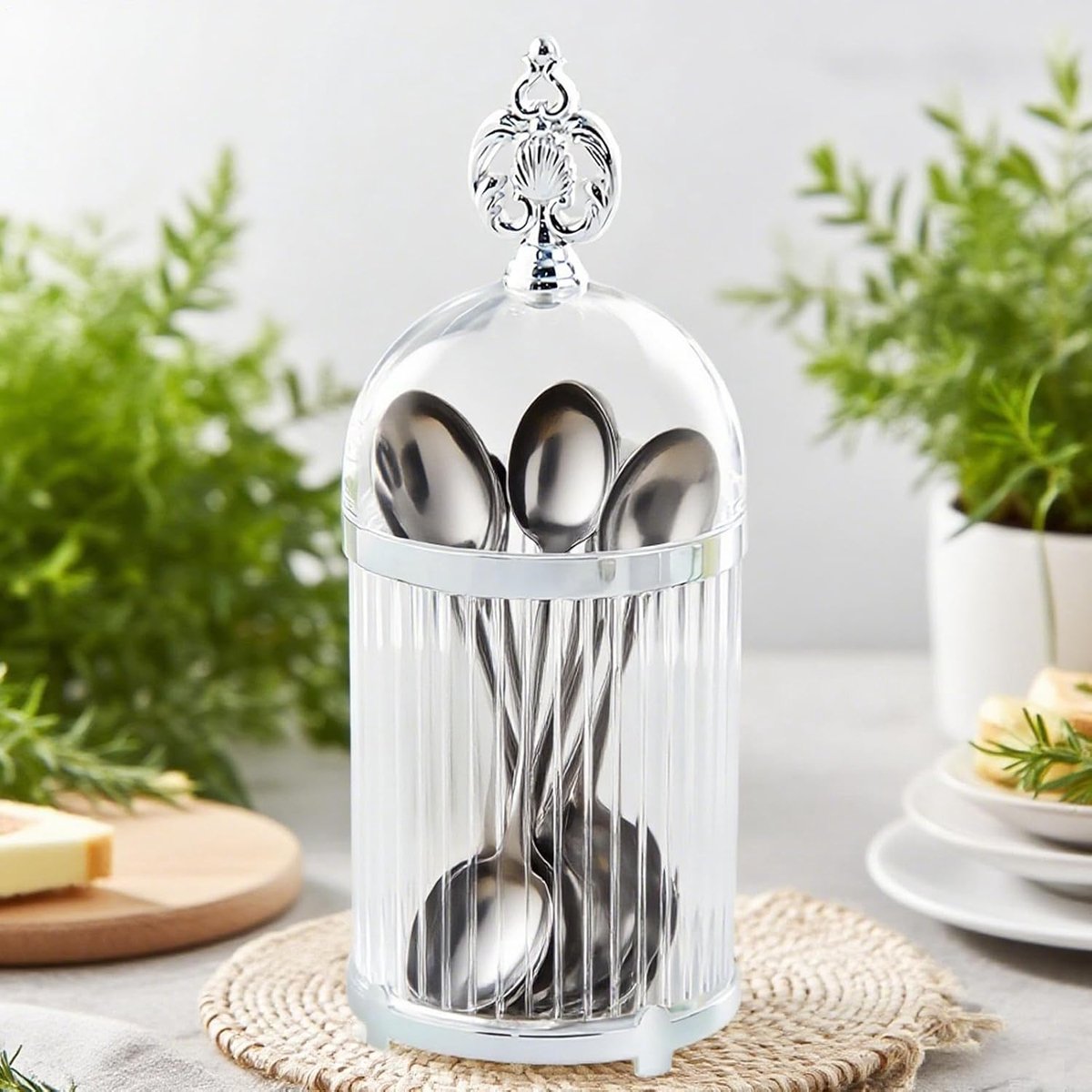 Cutlery basket - kitchen utensil storage rack - cutlery tray - cutlery holder - multifunctional storage unit, food container suitable for party kitchens, weddings and family picnics.