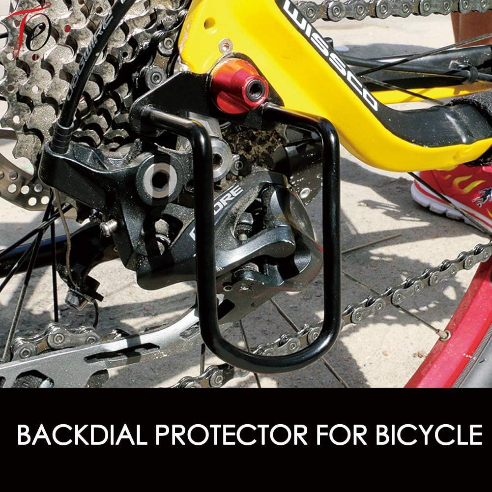 Universal Bike Bicycle Rear Derailleur Guard Rack Protector, Gear Shifter Chain Guard, Dial Protector-Style A