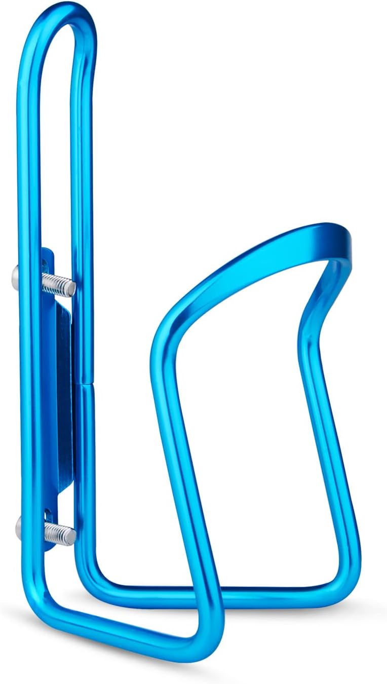 1-Pack - Lightweight Aluminum - Water Bottle Cage for Outdoor Activities (Blue) - Bicycle Accessories