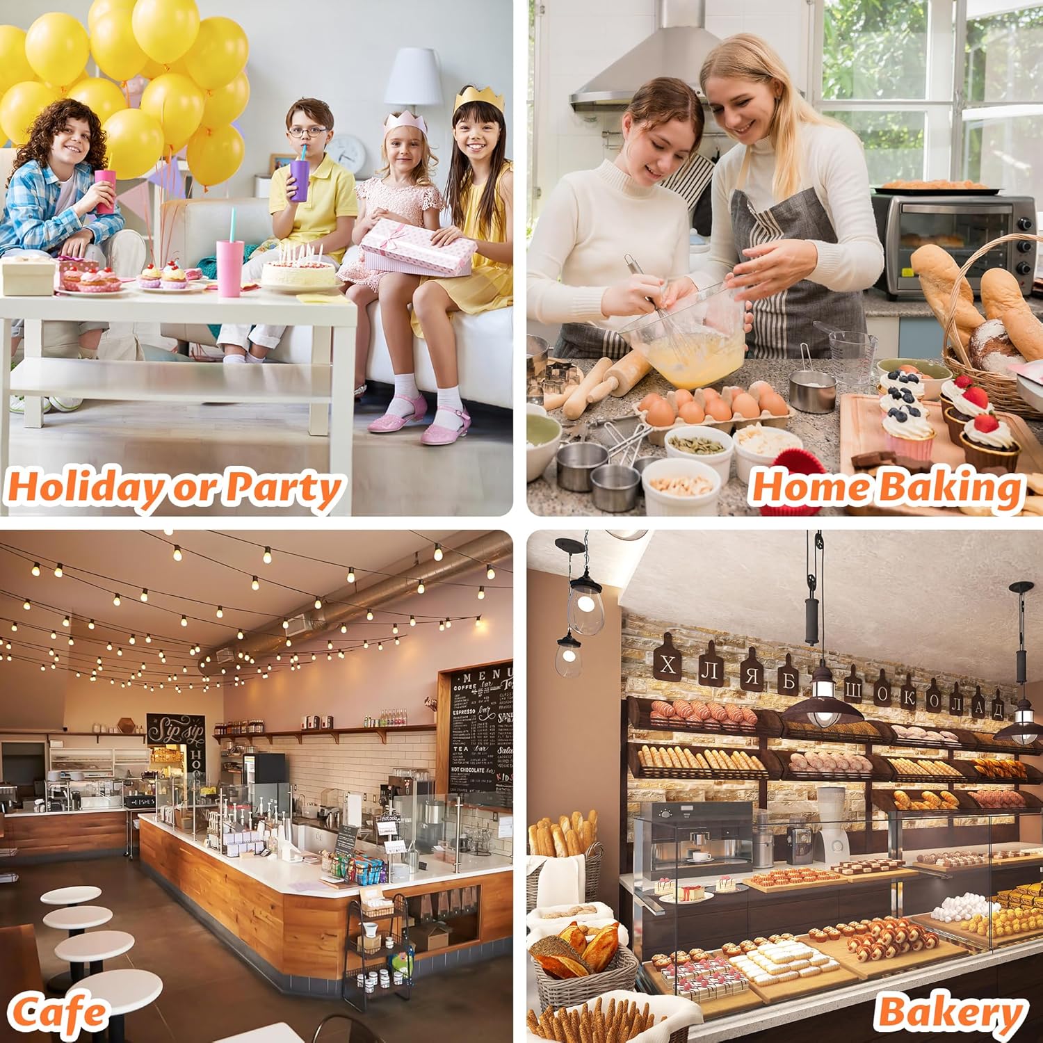 Bread Bag - Kraft paper with transparent window - 35*21*9 cm | Large baking bag - Suitable for storing bread, cookies, and snacks - Includes resealable tape