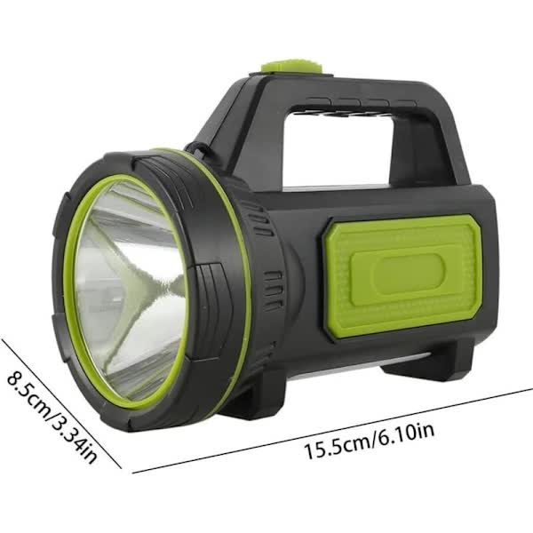 Ultra Powerful LED Flashlight 135000 Lumen USB Rechargeable 6000mAh Waterproof With Side Light for Emergency Hiking Camping Hunting