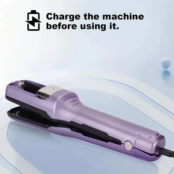 Rechargeable Split-End Trimmer – New Model, Easy to Use, Portable Hair Trimmer for Travel, Protects Hair Purple