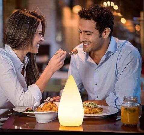 Rechargeable LED Sauna Lamp Wireless Dimmable with Remote Control 16 RGB Colors IP54 Waterproof White Outdoor Table Lamp for Bedside-TL