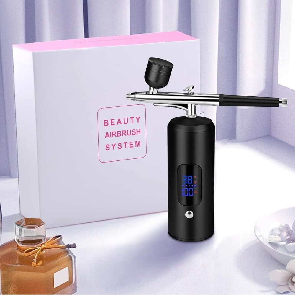 Airbrush Machine - Wireless Spray Gun Set with USB Charging and 3 Speed Modes, for Nail Art, Cake Decorating and Painting