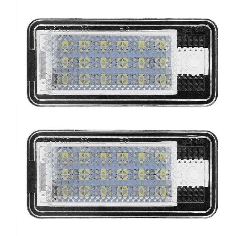 2pcs Car LED Number HOP-LPL0114 License Plate Lamp Bulb Kit for Audi A3 S3 A4 S4 B6 B7 A6 C6 S6
