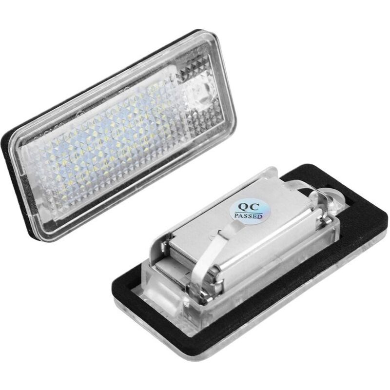 2pcs Car LED Number HOP-LPL0114 License Plate Lamp Bulb Kit for Audi A3 S3 A4 S4 B6 B7 A6 C6 S6