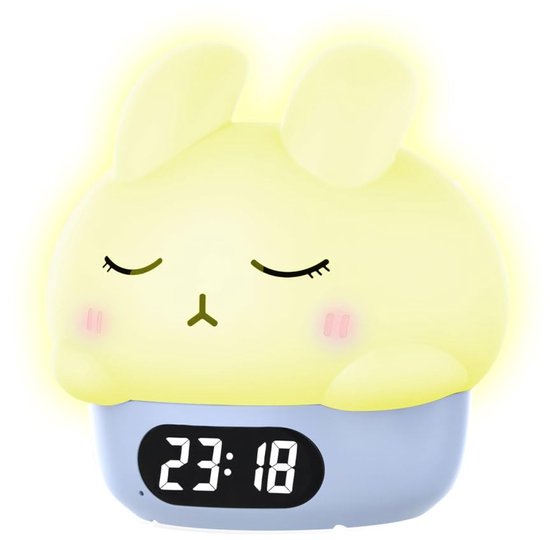 Children's night light - table lamp for bedroom - cute rabbit shape - cartoon bedside lamp - baby night light (blue)