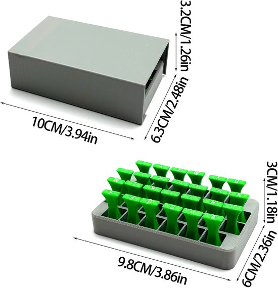 Clay Letter Stamps - 3D Printed Letters for Jewelry and Crafts（Keep this product away from children）