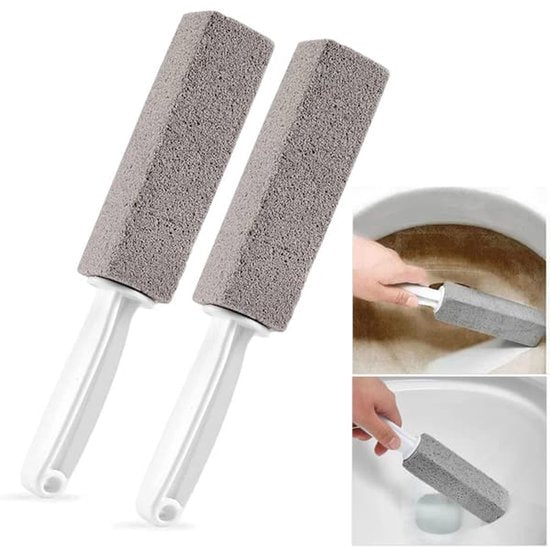 Toilet brush - Pumice stone Toilet brush - Toilet bowl cleaner - Cleaning - 2-pack