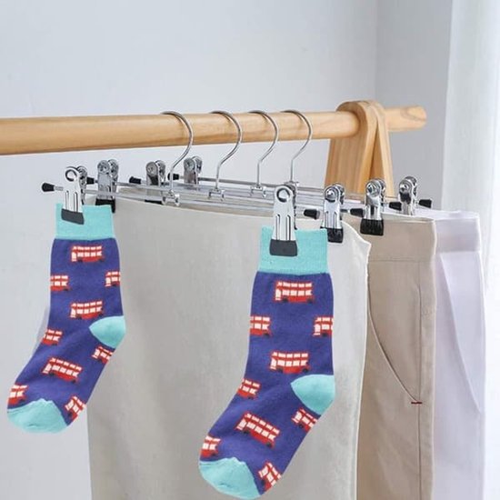Hanger Clips - 20 pieces - Sock Clips - Clothing Clips & Towel Clips