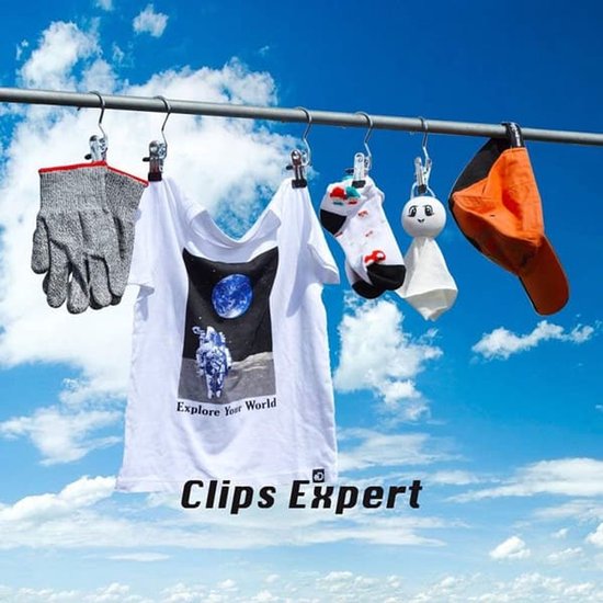 Small hanger - suitable for hanging small items - sock clips - towel clips (10 pieces)